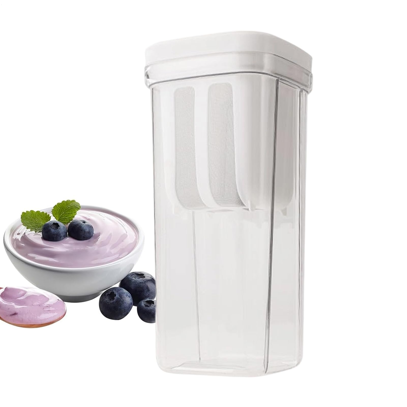 Seiher passoire alimentaire avec couvercle pour fromage cottage et lait de soja
