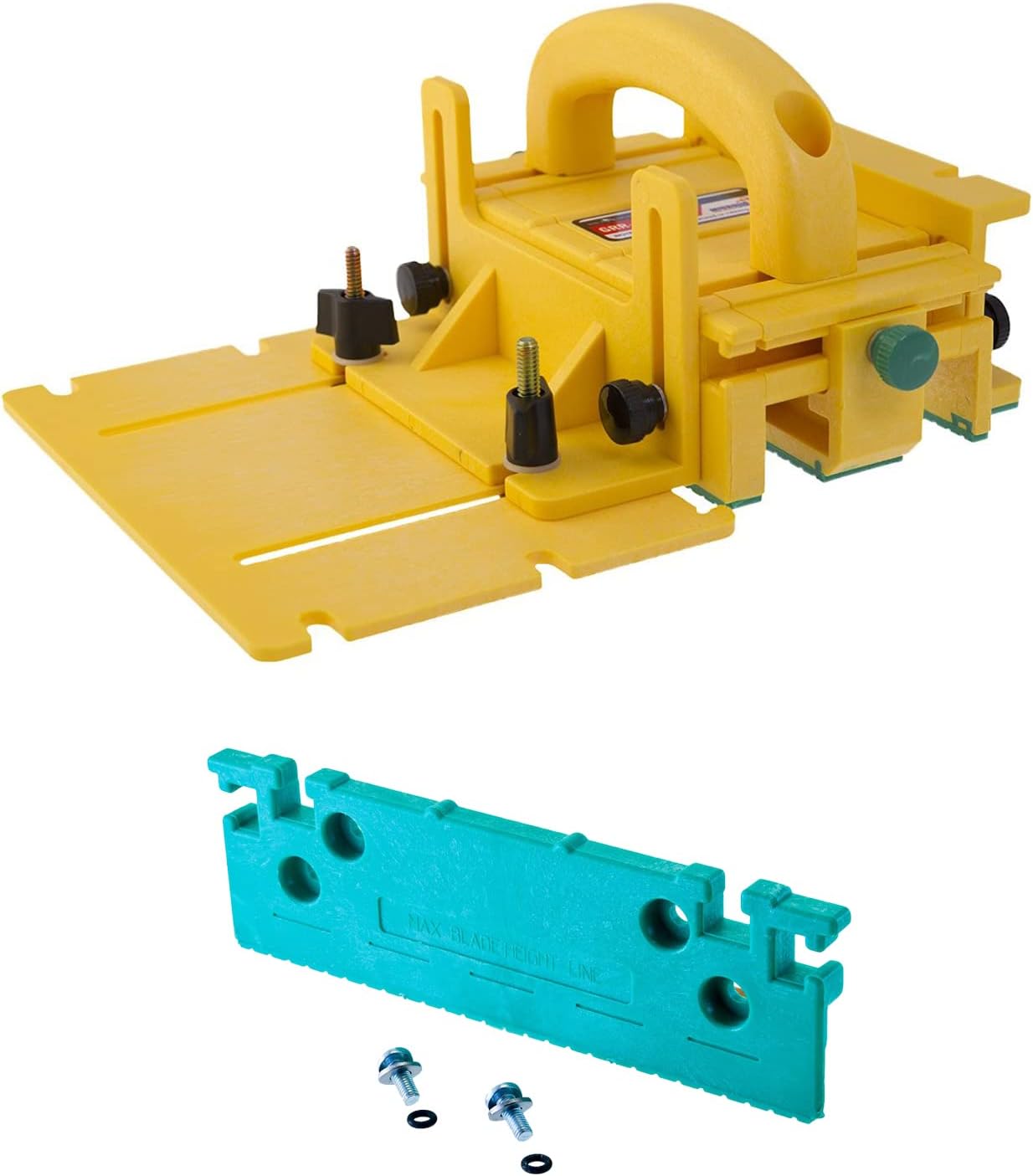 MICROJIG GRR-RIPPER GR-200,GRP-11G Advanced 3D Pushblock And 1/8 Inch Leg