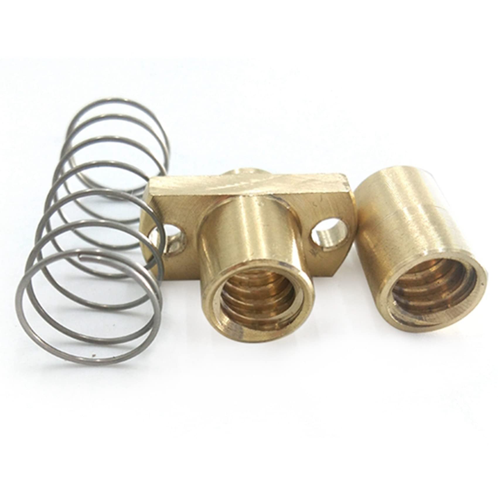 Dado Anti Backlash Per CNC 3018 - Per Viti T8 Da 10mm, Caricato A Molla, In Ottone E Acciaio - Foto 3