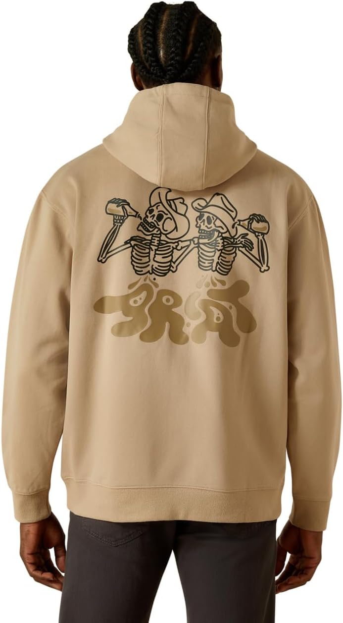 ARIAT mens Ariat Drinking Buddies Hoodie - Image 2