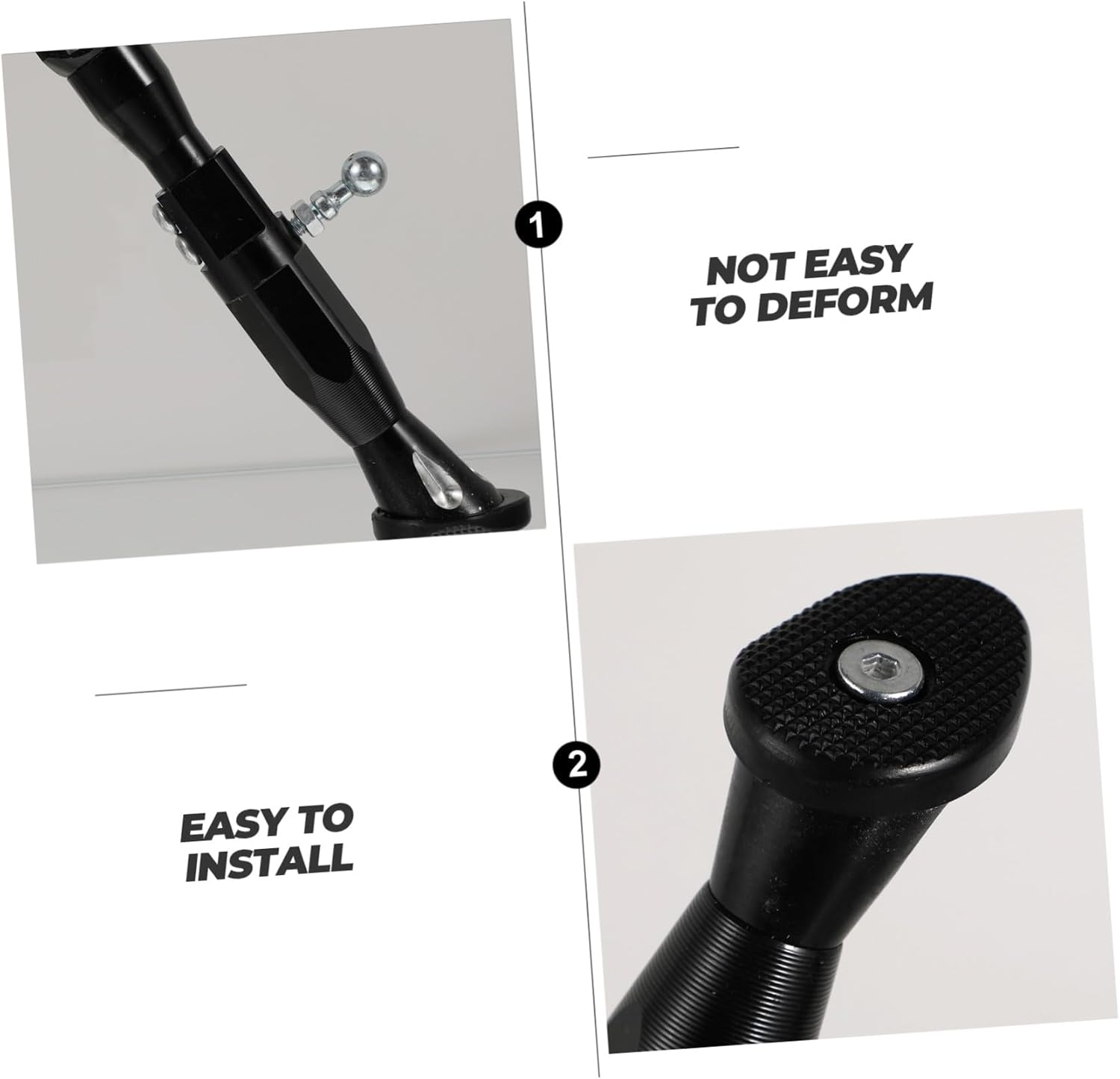 Adjustable Motorbike Kickstand Support Aluminum Alloy Side Stand Motorcycle Foot Peg for Stable Parking Uneven Ground Non-slip Design Easy to Install