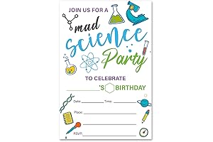 Mad Scientist Party Invitations