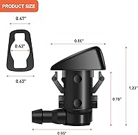 Vista 2 de Belleone Windshield Washer Nozzle Kit Compatible with 2005-2016 Jeep Grand Cherokee, 2005-2013 Chevy Malibu, Pontiac G6, Saturn Aura, Replace