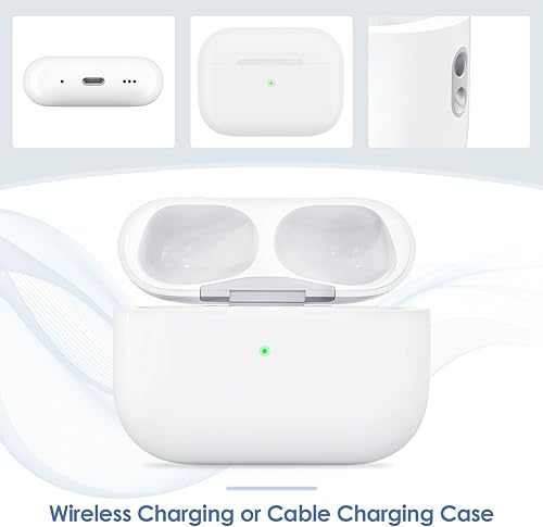 Miniatura 3 de Funda de carga para AirPods Pro de 12 generación, puerto de carga para Airpod Pro 21 funda de cargador de repuesto incorporada, batería de 660 mAh,