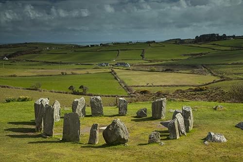 Posterazzi DPI12316947LARGE Drombeg Stone Circle Near Glandore On The Wild Atlantic Way, West County Cork, Irlanda Trish Punch - Póster (37.8 x 23.6