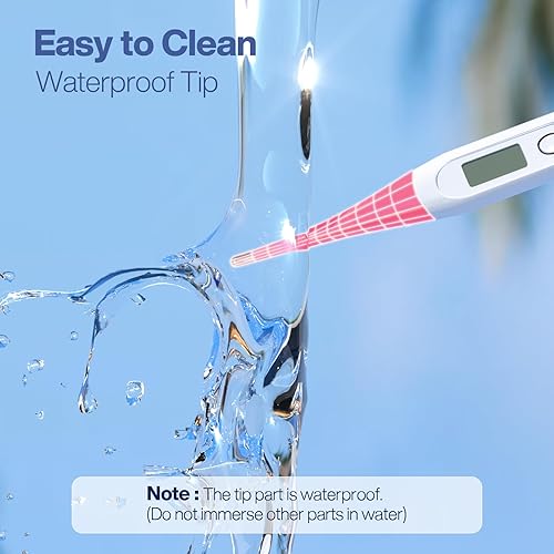 Miniatura 5 de Boncare Termómetro oral de 10 segundos para adultos y niños, termómetro rectal preciso y seguro para bebé con alarma de fiebre, termómetro digital