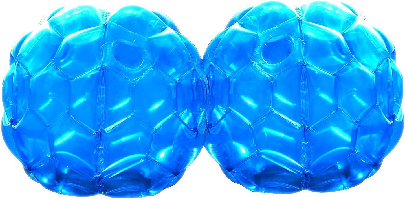 Bubble Bumper Balls 2 pack of Inflatable Buddy hamster Bbop Ball set - Used also as Giga Sumo Wearable human zorb soccer Suits for outdoor play. Size: 36" For Kids & Adults of all ages