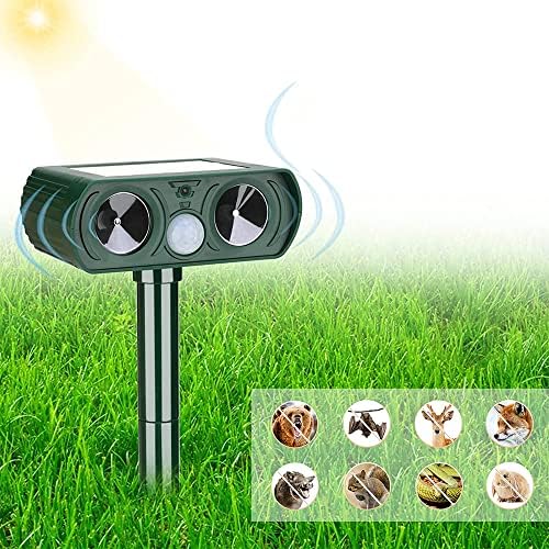 Cat Deterrent, Solar Powered Waterproof Animal Deterrant, Solar Powered