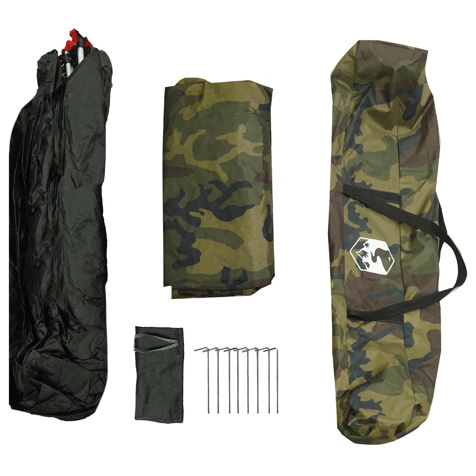 Tenda da Pesca Quick Release 4 Persone Camouflage Leggero