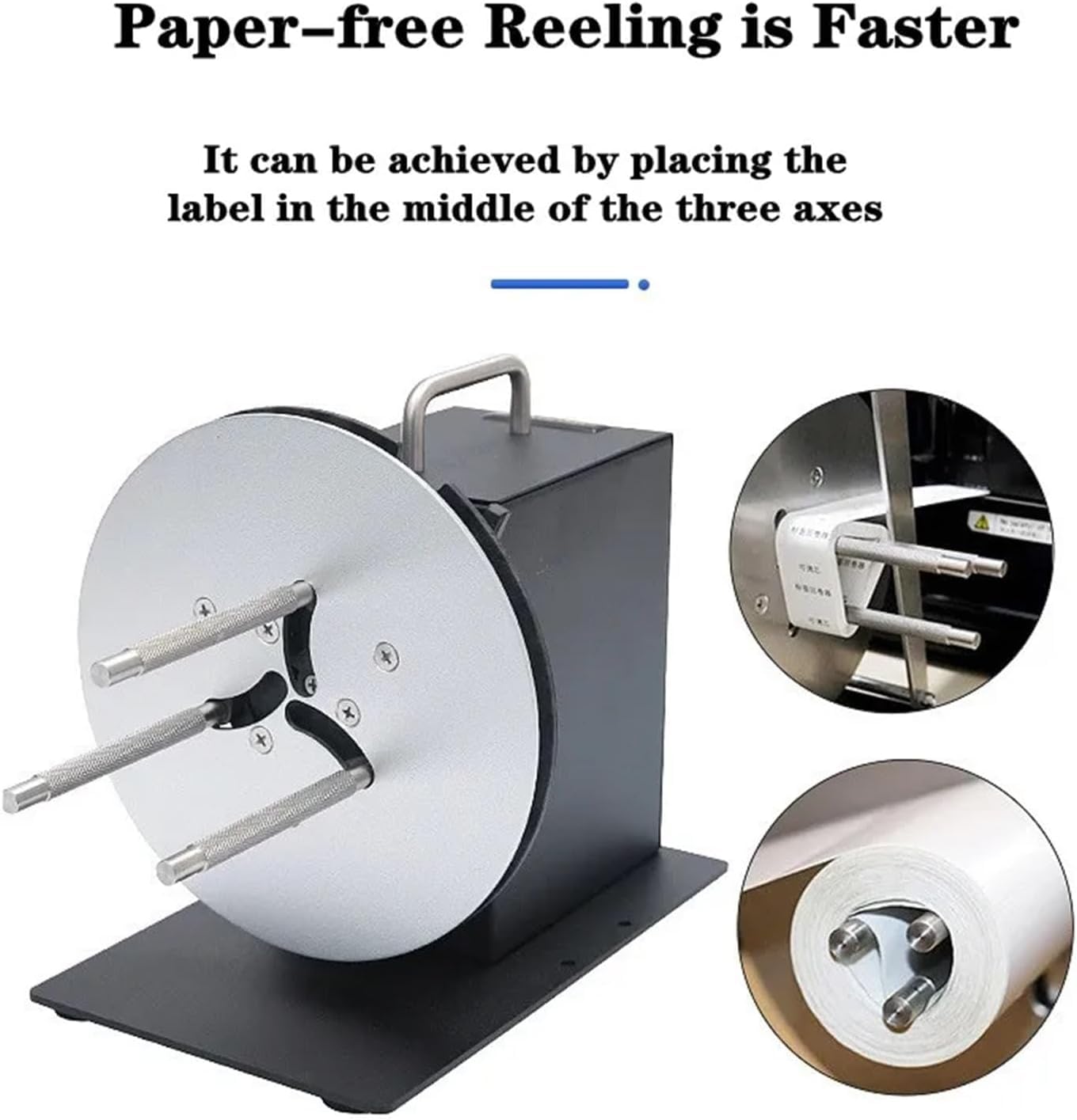 Dispenser di Nastro Regolabile, Avvolgitore di Etichette HD-r7 per Rotoli da 185 Mm, Perfetto per Etichette Adesive E Lavabili, Ad Alta velocità, Resistente E Facile da Usare.