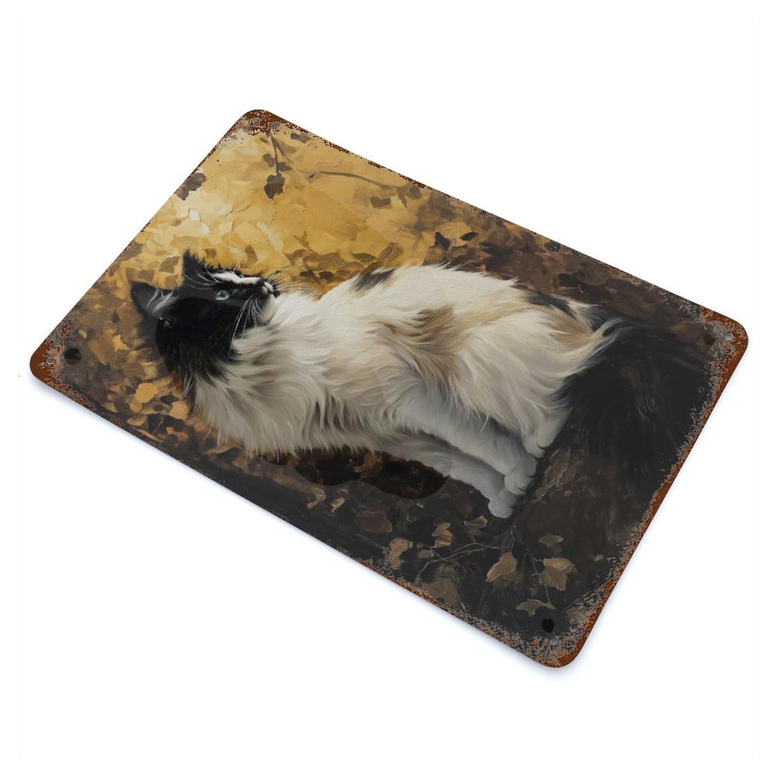 Radiant Regard 11.8"x7.9" Aged Metal Wall Plaque, Retro Wall Decor for Farmhouse, Kitchen And Entryway Decor