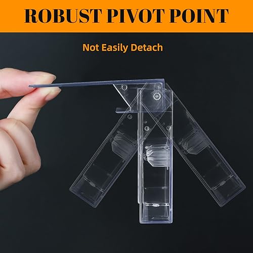 Miniatura 3 de Paquete de 10 cajas de almacenamiento y soporte de cinta de casete  Organizador de casetes de audio de plástico transparente con protección