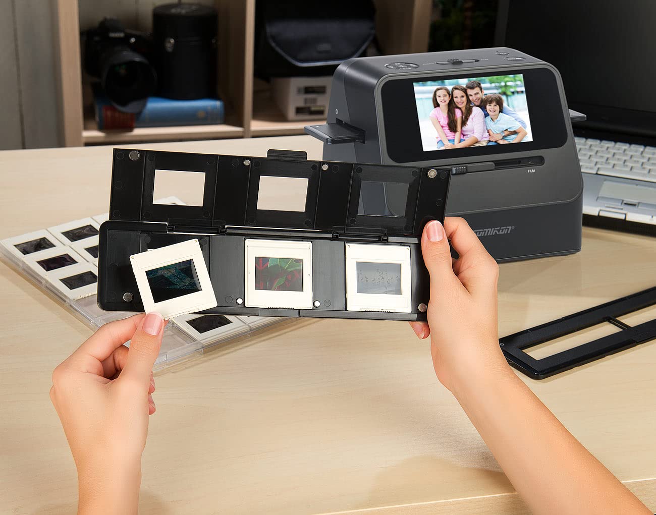 Somikon 3in1 Foto- Dia- & Negativscanner 22 MP