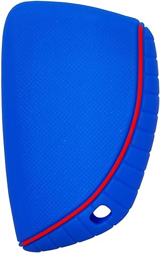 Miniatura 3 de Funda de silicona para llavero inteligente de 5 botones para GMC Sierra 1500 Chevy Chevrolet Silverado 1500 2500HD 3500HD 2023 2022 (negro con rojo