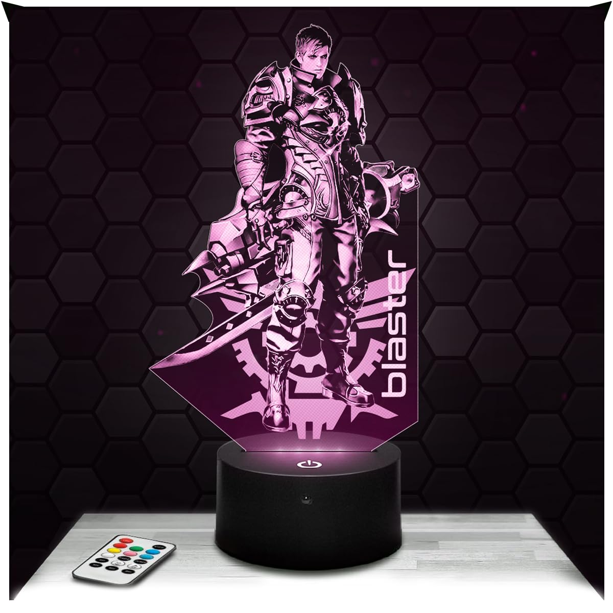 Lampephoto.fr - Blaster Lost A 3D Lamp Gaming Object for a Boy's Room, Perfect for Gamers and Video Game Enthusiasts, Great Gift idea for Christmas for Original Teenage Decoration, Merchandising