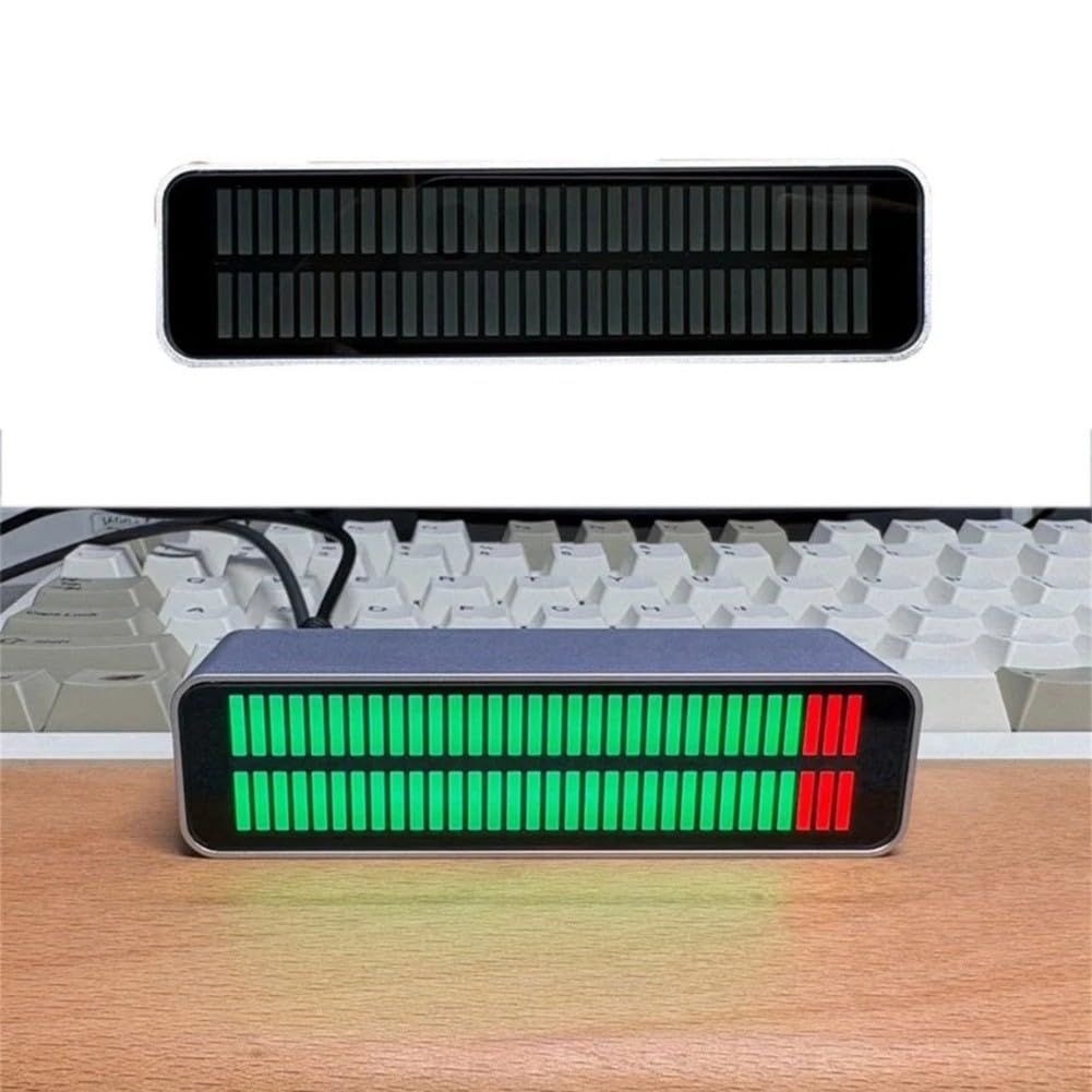Profesjonalny miernik poziomu z wyświetlaczem sygnału dźwiękowego w czasie rzeczywistym i wskaźnikami, odpowiedź 1 ms, zasilanie USB, obudowa ze stopu aluminium do monitorowania dźwięku w