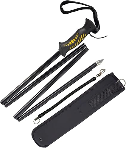 EUPHENG Aventik - Sistema de bloqueo autoajustable plegable sin necesidad de ajustar el núcleo central con bolsa de neopreno para pesca con mosca