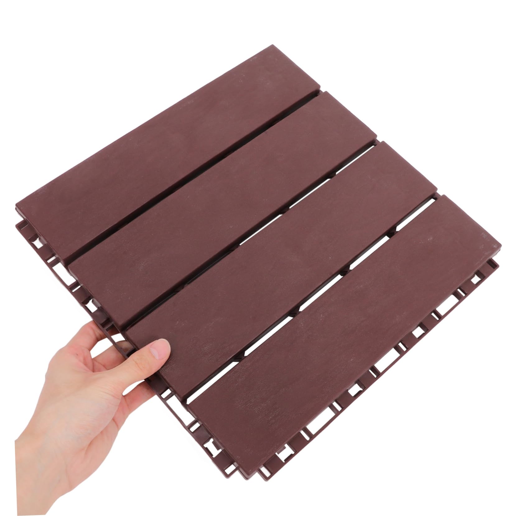 Baldosas Entrelazadas de Plástico para Terraza, 6 Piezas