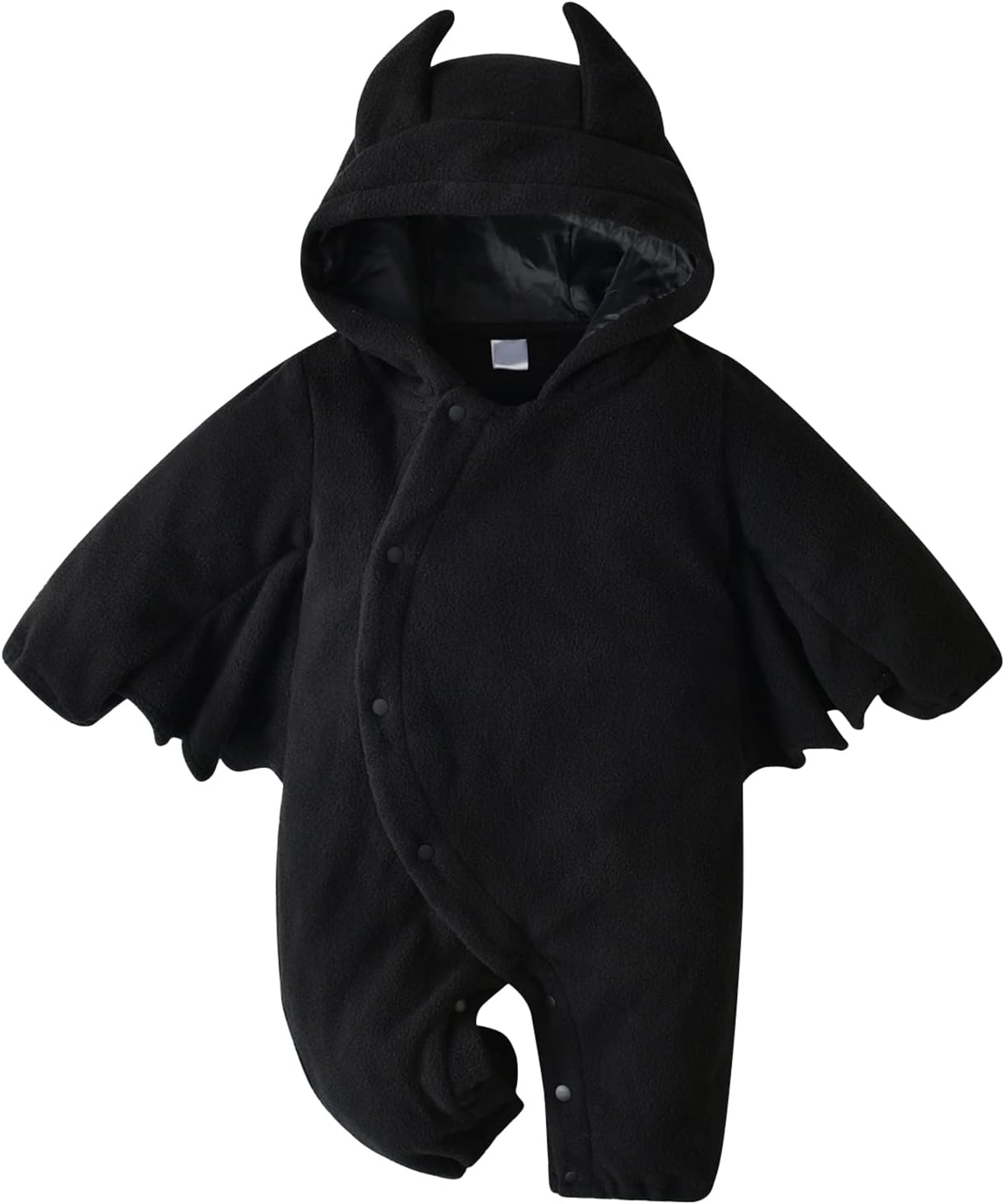 Happy Cherry Pumpkin Hooded Romper for Toddler Boy Girls Winter Warm Long Sleeve Fleece Jumpsuit