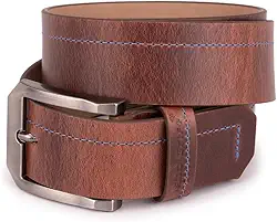 Cinto Couro Legítimo Masculino Moderno Esporte Fino Casual