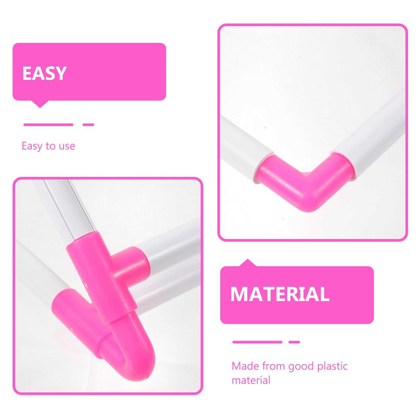 Toyvian Aro de Bordado de Plástico Pequeño Clip, Bastidor de Punto de Cruz para Manualidades y Costura, Accesorios Versátiles para Bordado y Patchwork