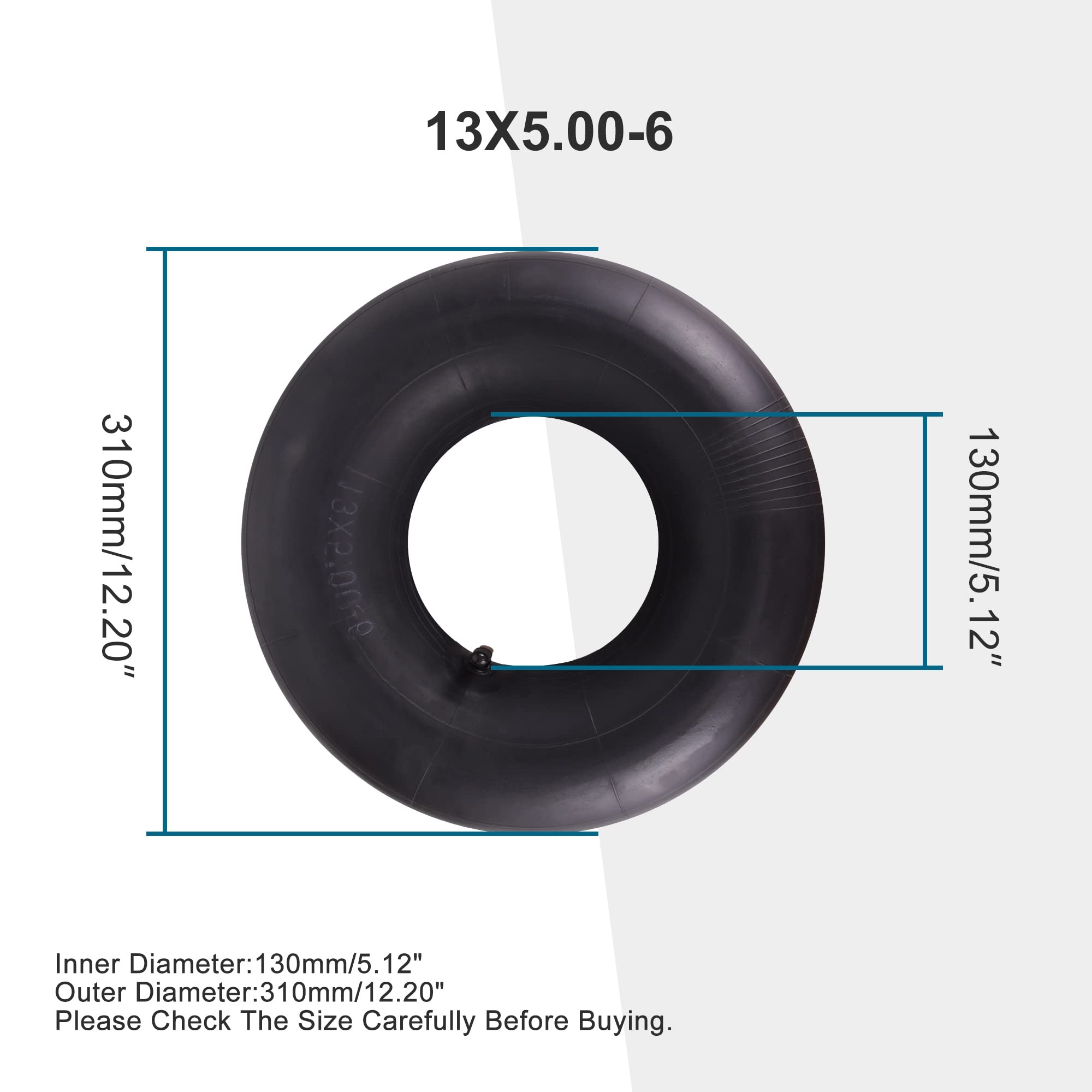 GOOFIT 13 X 5.006 Pneumatico curvo per tubo interno stelo curvo Sostituzione per mini scooter elettrico Old Man