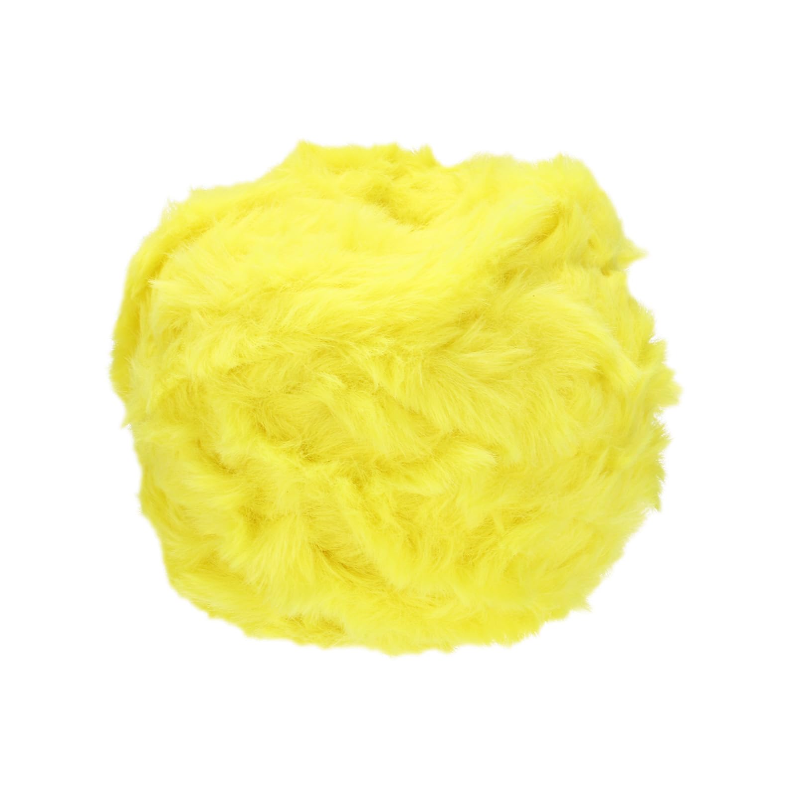 PATIKIL 70yds Faux Fur Yarn, Fuzzy Crochet Fluffy Soft Chunky Polyester Plush Fur Eyelash for Knit Blanket Rug Sweater Scarf Hat Bear Craft, Lemon Yellow