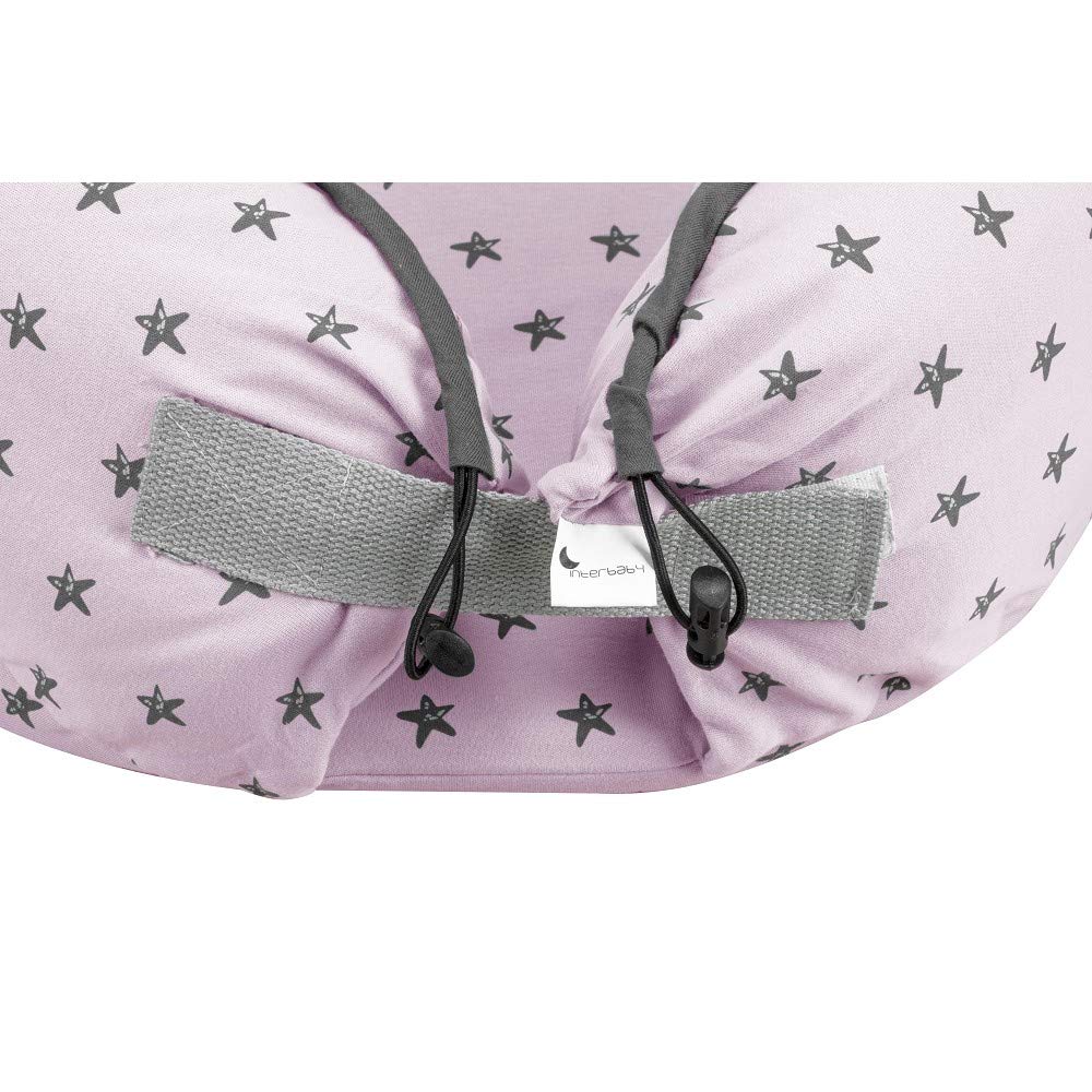 INTERBABY - Cojín Nido Estrella Rosa