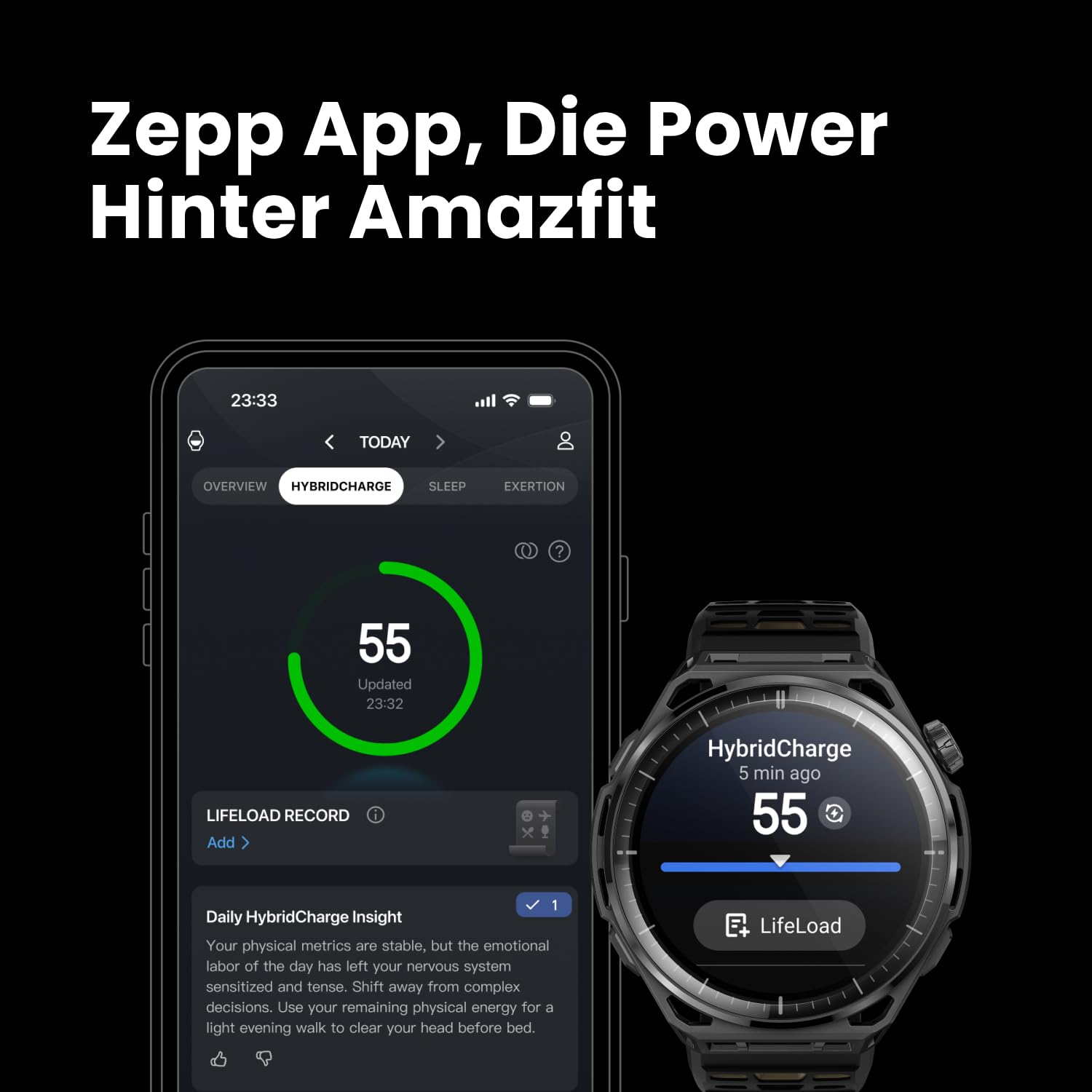Amazfit Balance 3 GPS-Smartwatch, 48mm 1,5" AMOLED mit Saphirglas, Edelstahlgehäuse, NFC, 21 Tage Akkulaufzeit, Taschenlampe, 64GB, Offline-Karten, 10 ATM, 180+ Sportmodi & HYROX Fitness-Tracker