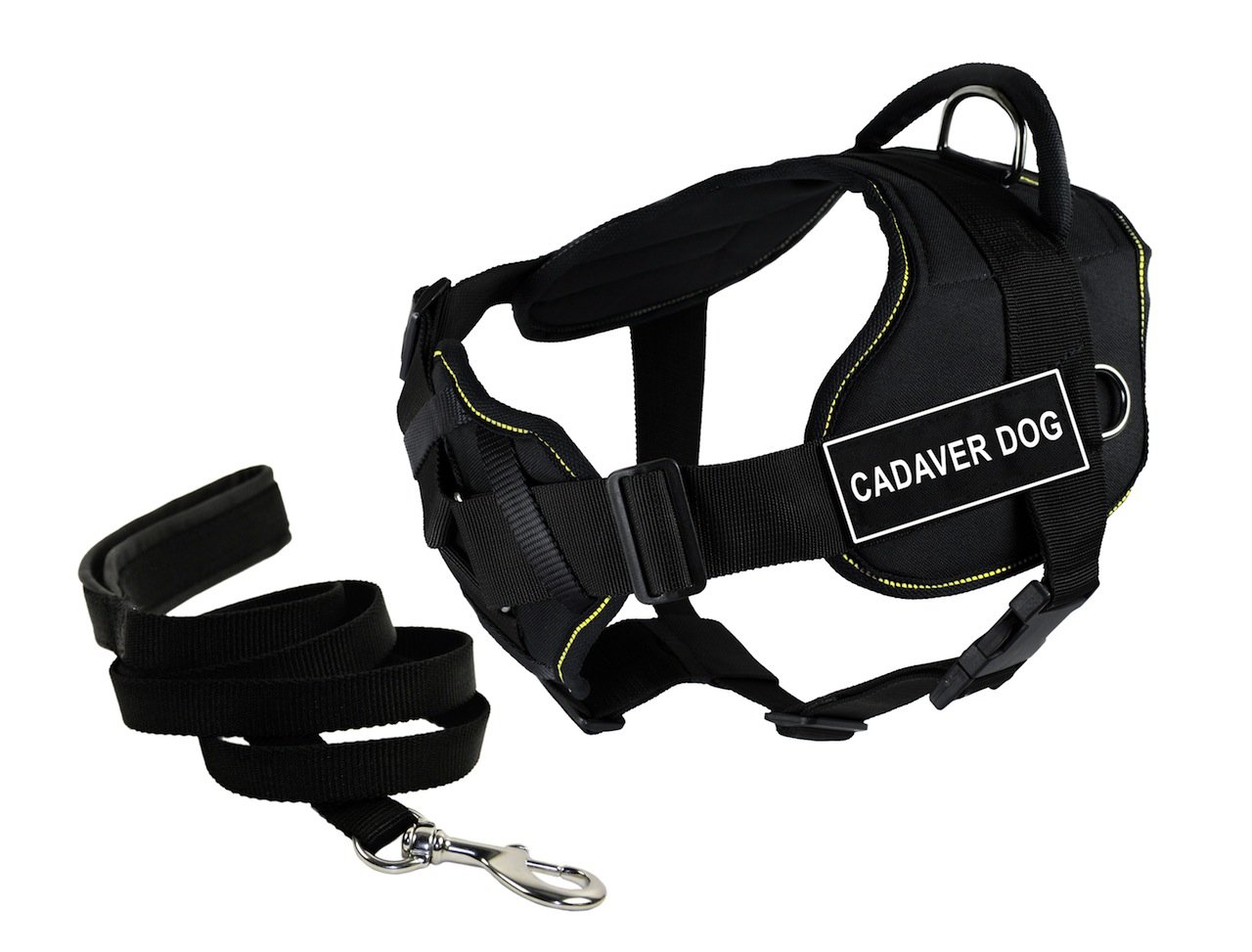 Harnais Cadaver Dog XL avec support poitrine et laisse rembourree pour grand chien