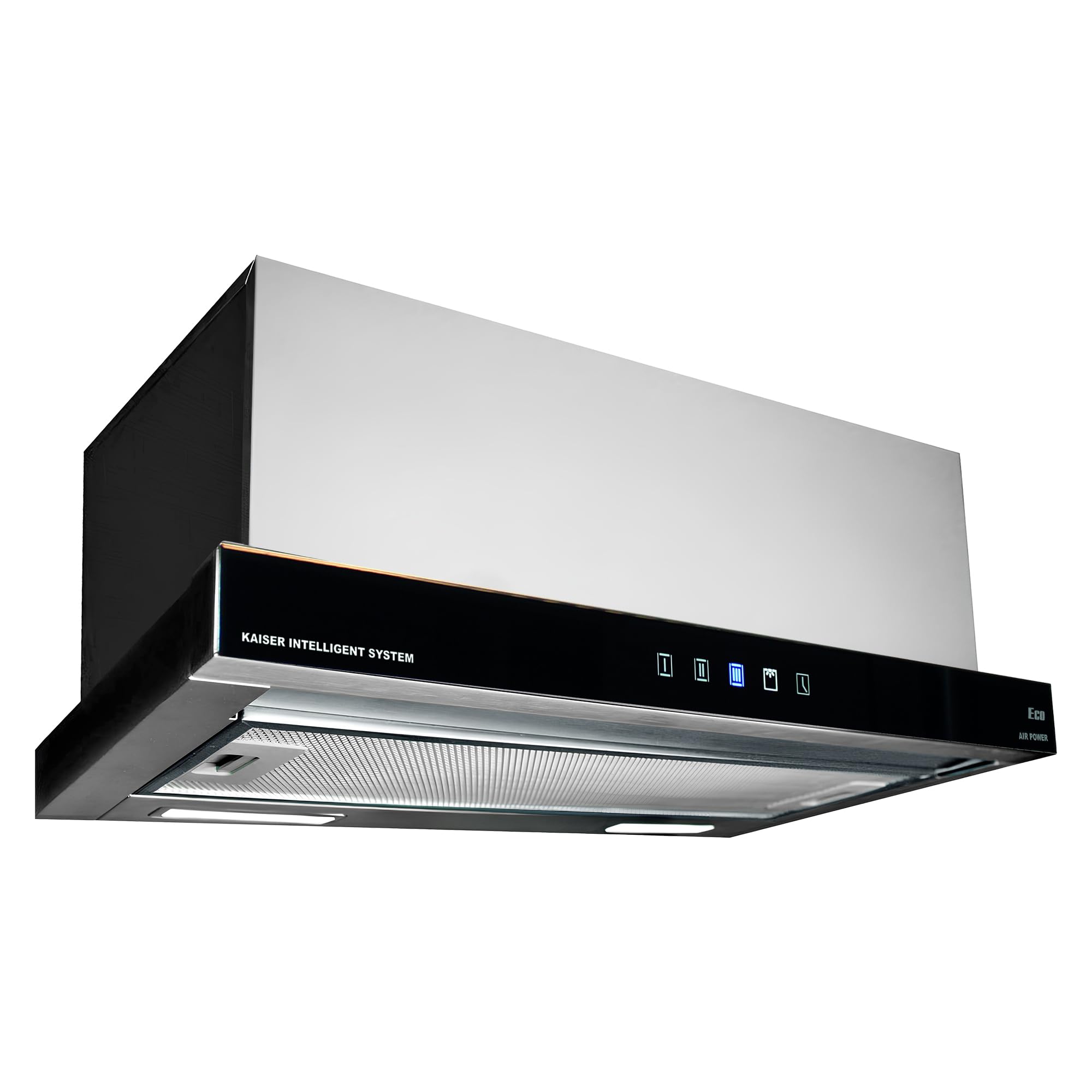 Kaiser EA 644 Eco Einbau Dunstabzugshaube 60 cm Edelstahl Schwarzglas 910 m³/h TouchControl LED Umluft Abluft