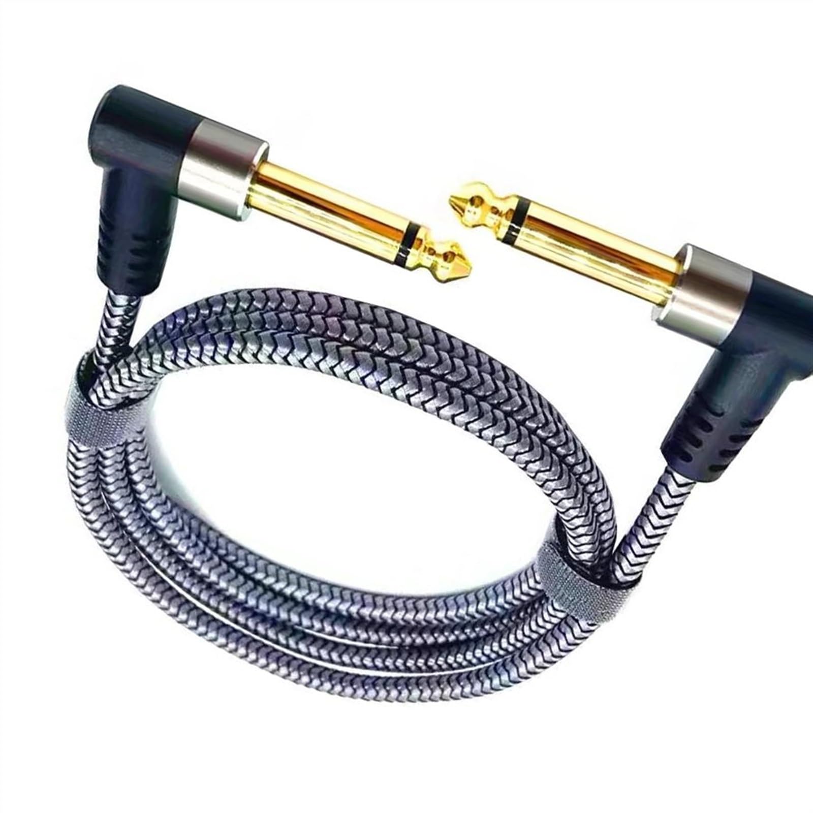 kabel audio instrumentu muzycznego Kabel Stereo Symetryczny, Kąt Zgięcia 1/4, Kabel Głośnikowy, Wzmacniacz, Do Gitary, Klawiatury‎ Kabel (1m(2pcs))