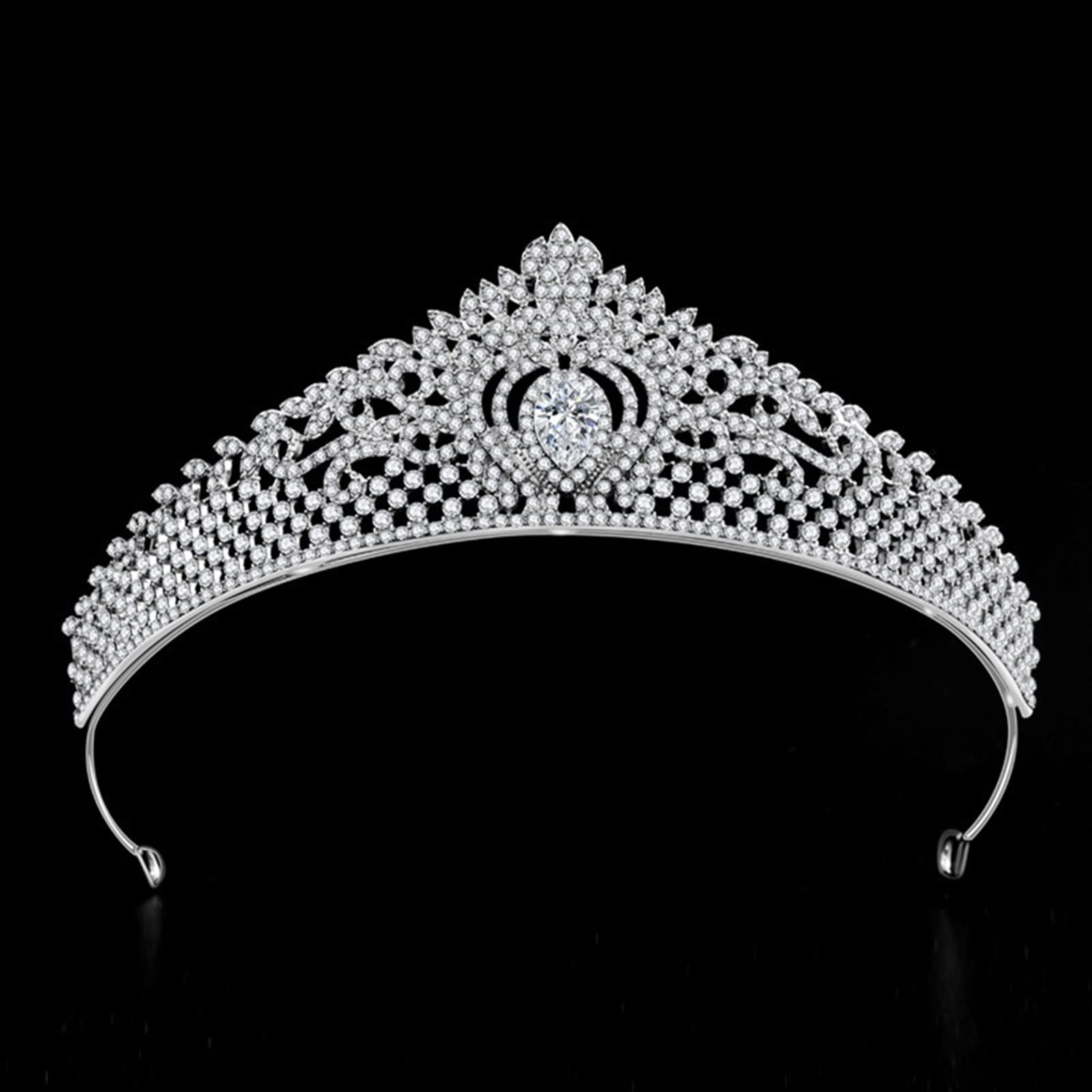 Tocados de Boda Tiara Nupcial Boda Princesa Crown Bodas Accesorios for el Cabello Decoración del Tocado Tocado Novia