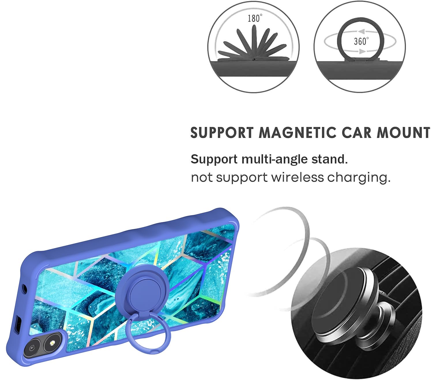 Amazon.com: for AriVoice A67L Case Compatible for Foxx FoxxD A67L Phone  Case Cover [Hard PC + Soft Silicone][Ring Support] [Colorful Reflect Light]  IMDL-LS : Cell Phones & Accessories
