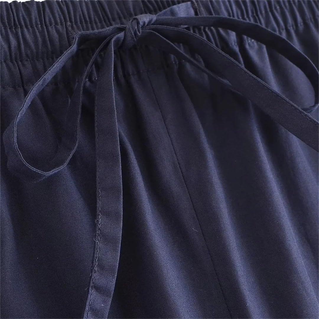 Produit pour femme - Chemise à manches longues - Taille moyenne - Pantalon large