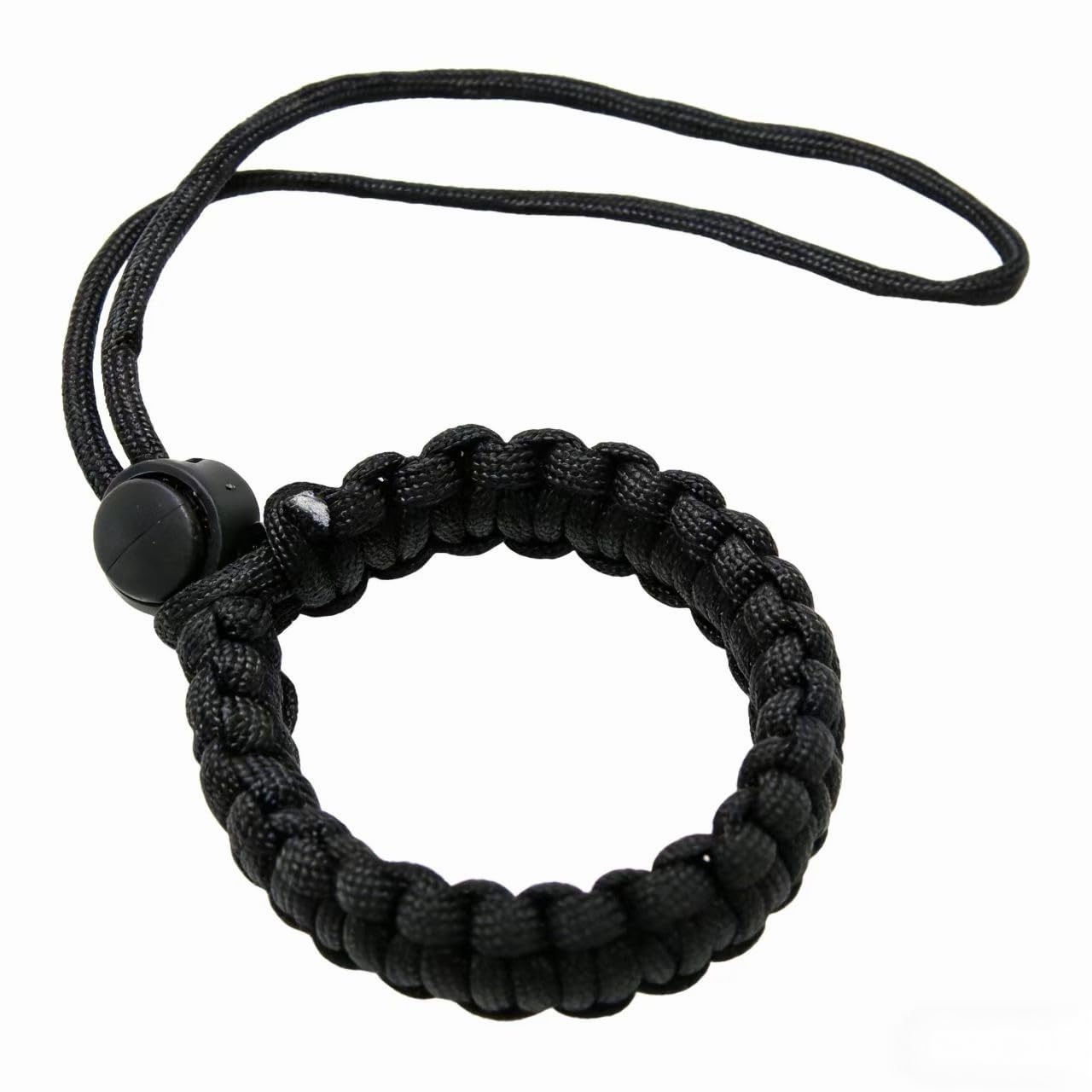 Generisch Kamera-Handgelenkband Paracord Schnellverschluss-Handschlaufe mit gewebtem Regenschirmseil für sicheres und bequemes Tragen Schwarz 04