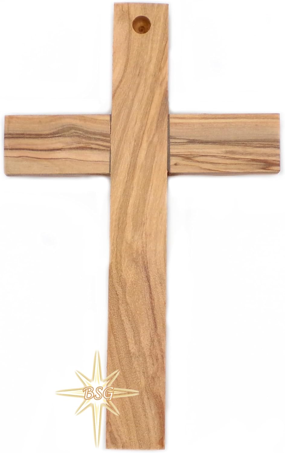 Wall Cross, Wooden Crosses from Bethlehem, Holy Land. Olive Wood Crucifix. Hanging Home Decor. Religious Gift for Godparents, Grandchildren, Kids Room Cross, New House, Christmas and Easter Gifts,