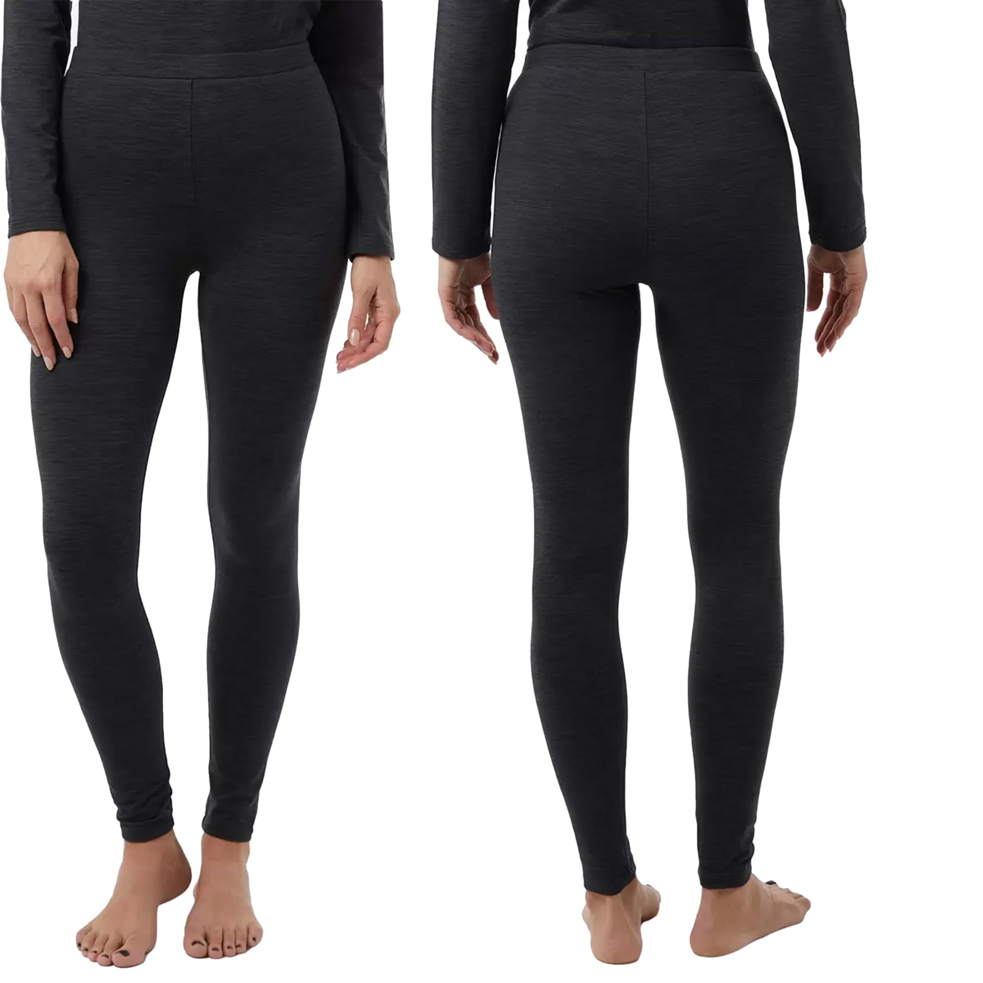 32 Degrees Heat - Leggings termici da donna, in peluche, confezione multipla