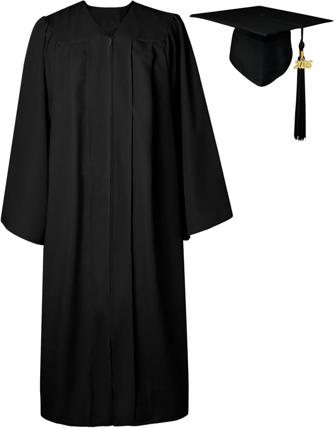 GraduatePro Matte Graduation Cap and Gown Class of 2026 Set Bulk with Tassel for High School & College 12 Colors