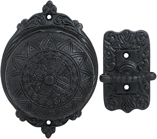 A29 Solid Brass Mechanical Twist Doorbell Chime, Oil Rubbed Bronze