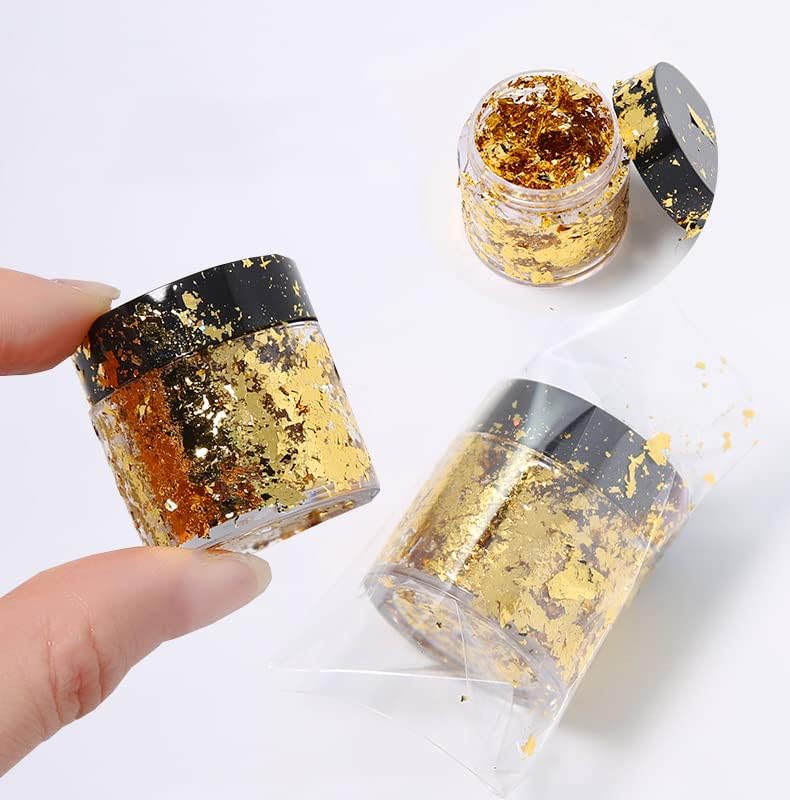 Miniatura 3 de DIYOOHOMY 18 piezas de cortadores de arcilla polimérica y lámina dorada, fabricación de arete de arcilla, kit de joyas, moldes de herramientas con