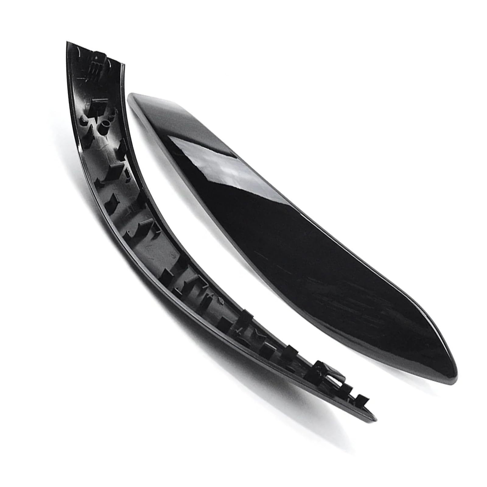 Rivestimento esterno per maniglia interna della portiera dell'auto, adatto per BMW F30 3GT F80 F31 F32 F36 12-19 (nero)