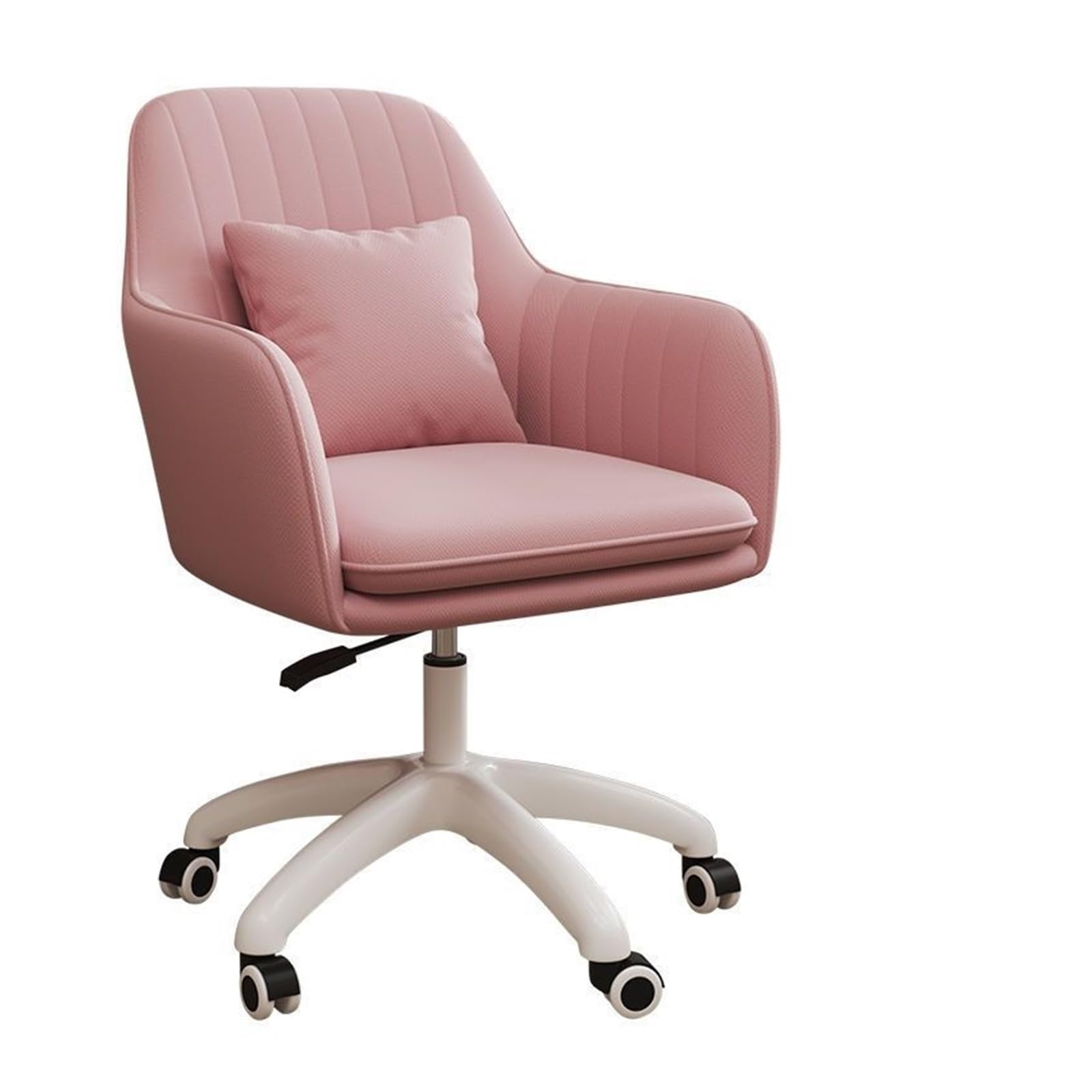Chaises de bureau rose DKSNAJ pivotante en tissu : la solution pour un télétravail sans fatigue