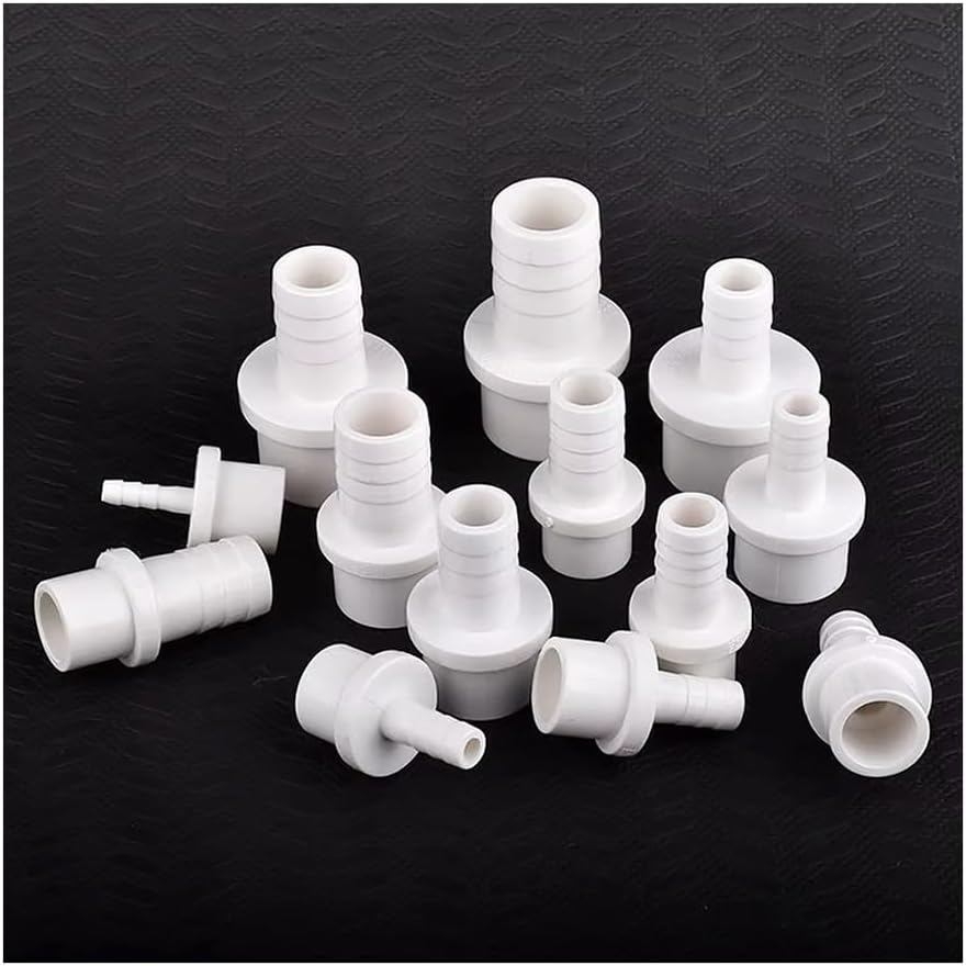 PVC Pagoda Hose Connector - 20/25/32mm OD White Garden Irrigation & Aquarium Pipe Fittings - Durable & Versatile(20pcsx20mmx10mm)