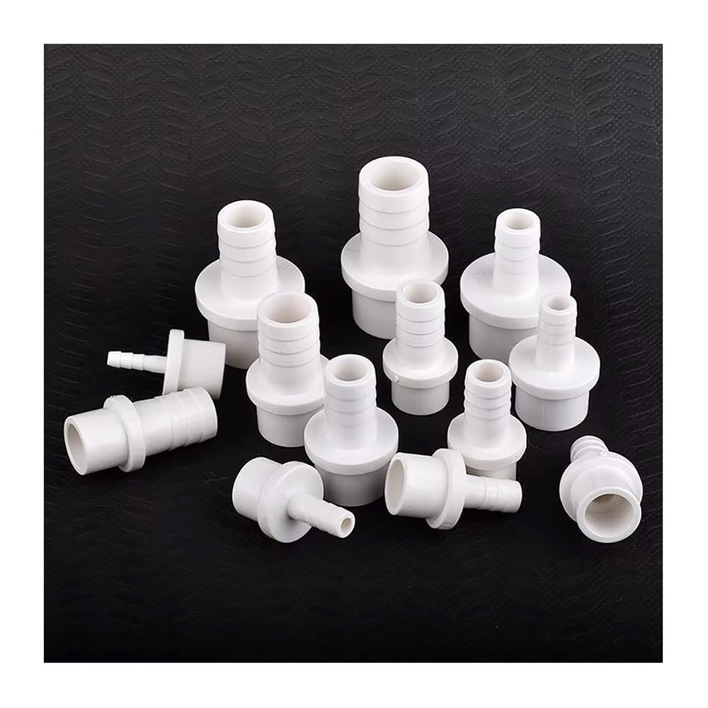 1~20 Sztuk PVC Pagoda Złącze Węża Białe OD 20/25/32mm Ogród Nawadnianie Akwarium Ryby Zbiornik Złączki Rury Wodnej(OD 32mm-16mm,20pcs)
