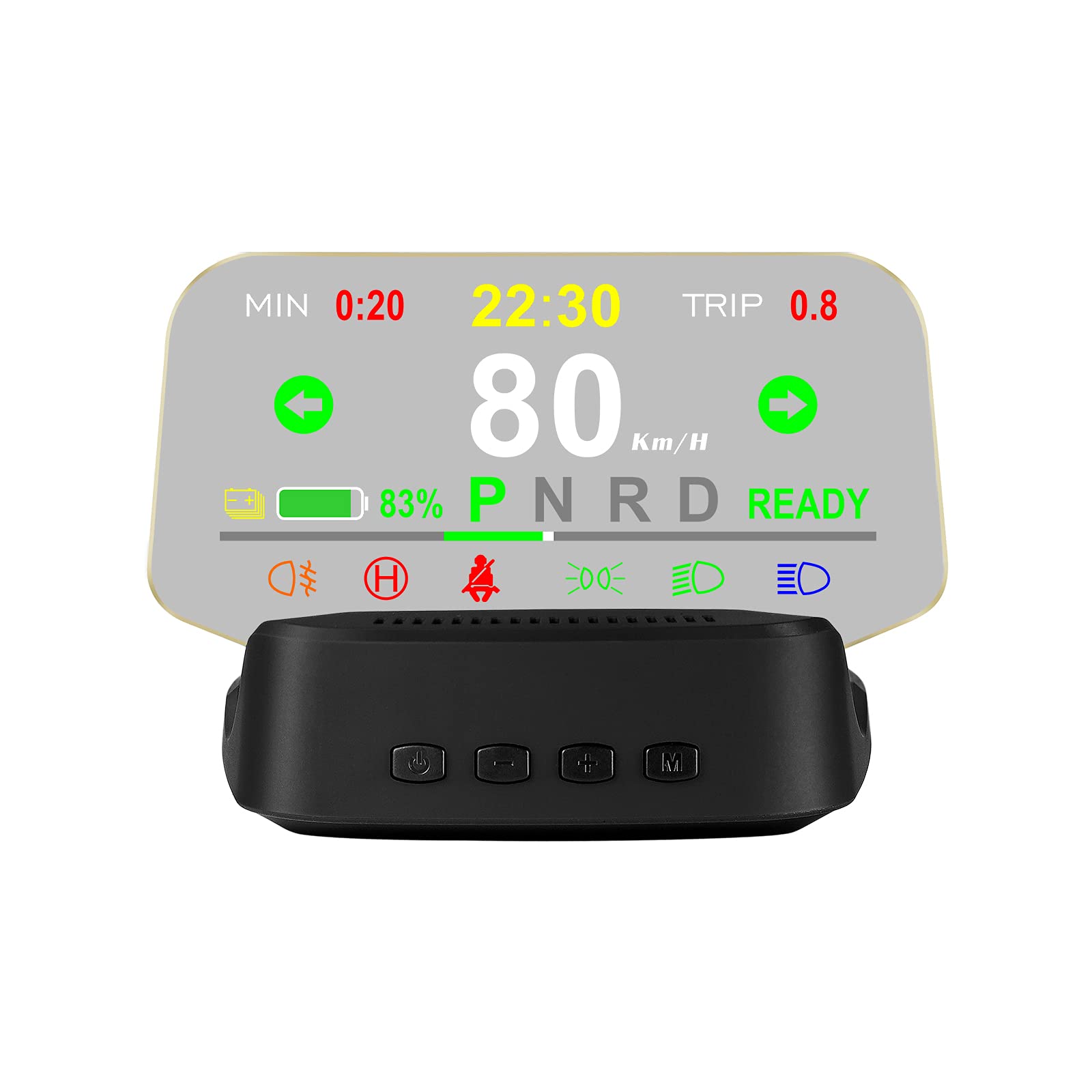 Tesla Model 3 Display, ACECAR Model Y Heads Up Display, 4.2 Inches Car HUD TFT LCD Digital Smart Gauge with Speed, Clock, Gear, Battery Power, Mileage and Other Raw Data of The Vehicle (T2)