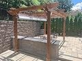 Pergola Depot Fedora 14x14 Cedar Pergola Kit with 10' Posts and End Shape D