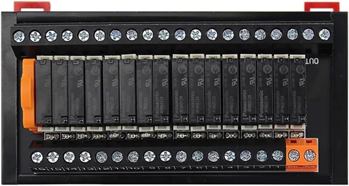 VARNOK PLC Signal Amplifier Board PLC Output Amplifier Board DIN Rail Relay Module Module Control Board 6/8/12/16 Road 5V12V24V NPN/PNP Universal(12V DC,SK1210)