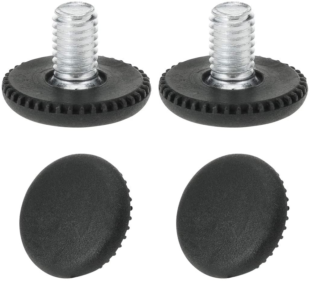 M8 x 10 25mm Leveling Feet Adjustable Leveler Floor Protector for House Furniture Chair Table Desk Leg 4 Pack