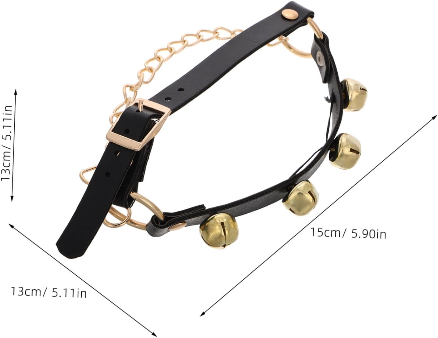 LIFKOME 2pcs Large Dog Bells Hand Held Percussion Shoes Bells for Family Party Decorations